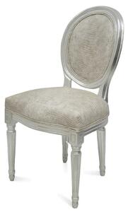 Ezüst klasszikus húzott szék 94x50x45cm