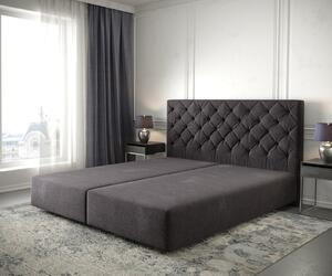 DELIFE Boxspring ágy Dream-Great 180x200 cm mikroszálas fekete