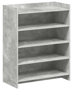 Cipőszekrény tárolóval Betonszürke 73,5 x 36 x 92 cm Szerelt Fa