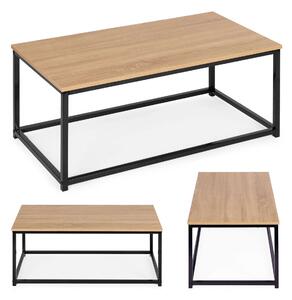 ModernHOME fém Dohányzóasztal 90x48cm - barna