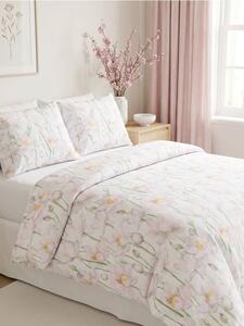 Sinsay - Virágmintás ágyneműgarnitúra - rózsaszín