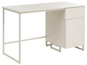 Íróasztal LEXTON Világosbézs 120 cm 60 cm fiókokkal