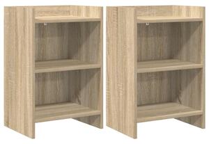 Éjjeliszekrények 2 pcs Sonoma Tölgy 40 x 30 x 60 cm Szerelt Fa