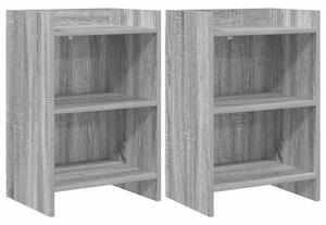 Éjjeliszekrények 2 pcs Szürke Sonoma 40 x 30 x 60 cm Szerelt Fa