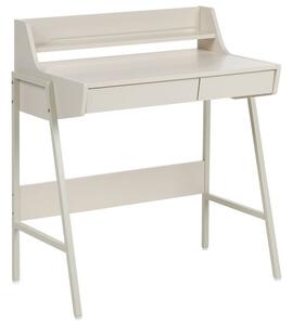 Polcos íróasztal BROXTON Világosbézs 77 cm 46 cm