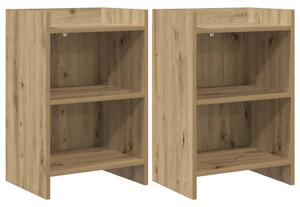 Éjjeliszekrények 2 pcs Kézműves Tölgy 40 x 30 x 60 cm
