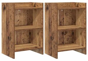 Éjjeliszekrények 2 pcs Antik Fa 40 x 30 x 60 cm Szerelt Fa