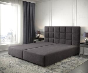 DELIFE Boxspring ágy Dream-Fine 180x200 cm mikroszálas fekete