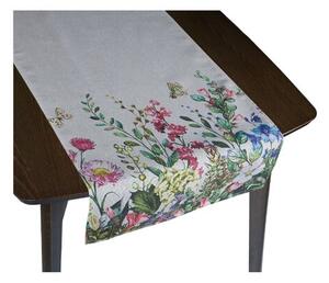 Bellatex Mezei virágok asztali futó bézs , 40 x 135 cm