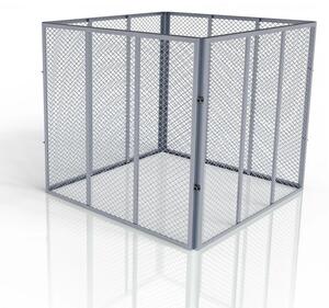 Juskys Fém komposztáló 450 l - ezüst