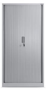 JAN NOWAK DAMIAN Fém szekrény harmonika ajtókkal, 900x1850x450, model szürke