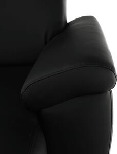 KONDELA U alakú ülőgarnitúra, fekete textilbőr, jobbos, BITER U