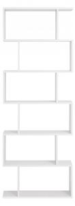 Könyvespolc / tároló polc - Vasagle Loft - 70 x 190 cm (fehér)