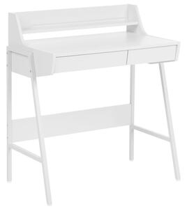 Polcos íróasztal BROXTON Fehér 77 cm 46 cm