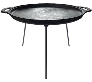 3 Lábú Öntöttvas Sík Grilltárcsa - Ø 43 cm - Mély, Sütőtárcsa / Szeletsütő