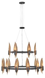 Quintiesse modern csillár willow fekete arany elsqn-willow18-cbk