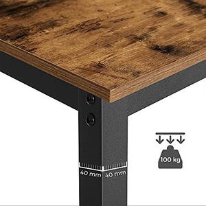 Bárasztal / magas asztal tároló polcokkal - Vasagle Loft - 109 x 60 cm