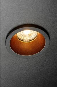 Lámpa Mennyezeti lámpatest ELVA, IP54, Ø85x45mm,kör, fekete/réz