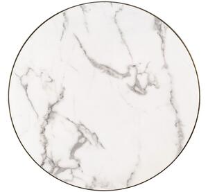 Fehér márvány dohányzóasztal Richmond Odin 80 cm
