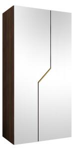 Gardróbszekrény Hartford 600, Laminált forgácslap, 202x100x52cm, Aranysárga, Dió