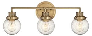 Quintiesse klasszikus loft fürdőszobai lámpa poppy antik réz átlátszó elsqn-poppy3-hb-bath IP44