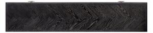 Fekete sárgaréz tölgyfa TV asztal Richmond Blackbone 200 x 43 cm