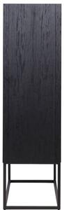 Fekete tölgyfa szekrény Richmond Blax 175 x 110 cm