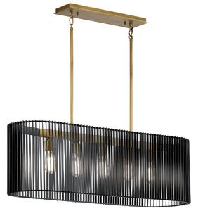 Quintiesse modern skandináv függeszték linara fekete sárgaréz elsqn-linara-isle-bk