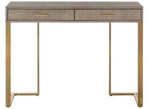 Szürke fésülködőasztal Richmond Marie-Lou arany alappal 110 x 37 cm