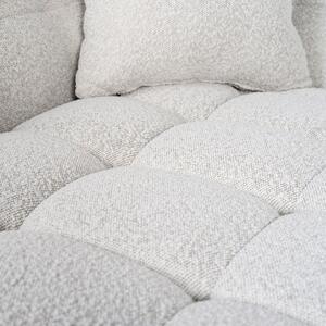 Fehér szövet háromüléses kanapé Richmond Huxley 230 cm