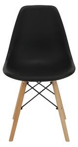 KONDELA Modern szék, bükk+ fekete, CINKLA3 NEW