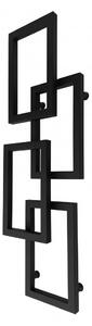 Weberg LOTUS Design Törölközőszárítós Radiátor 111x36 cm (Fekete)