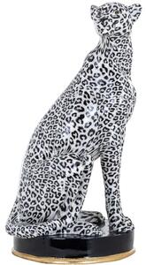 Fekete-fehér dekoratív figura Richmond Gepárd 53 cm