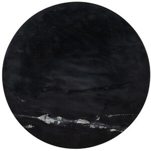 Fekete márvány oldalasztal Richmond Ironville 50 cm