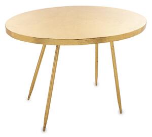 Design antikolt arany fém ovál asztalka 56.5x80x50cm