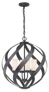 Quintiesse klasszikus loft vintage kültéri függeszték blacksmith fekete opál elsqnblacksmith4pobk IP44