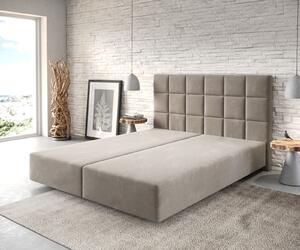 DELIFE Boxspring ágy Dream-Fine 160x200 cm mikroszálas bézs