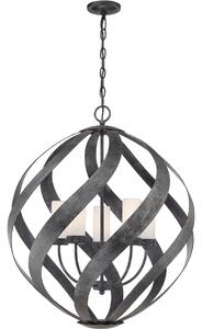 Quintiesse klasszikus loft vintage kültéri függeszték blacksmith fekete opál elsqnblacksmith5pobk IP44