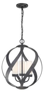 Quintiesse klasszikus loft vintage kültéri függeszték blacksmith fekete opál elsqnblacksmith3pobk IP44