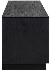 Fekete tölgyfa TV asztal Richmond Oakura 185 x 40 cm