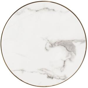 Fehér márvány oldalasztal Richmond Odin 45 cm