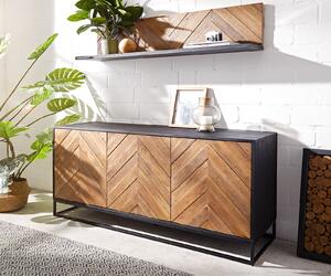 DELIFE Komód Famke 145 cm mango teak 3 ajtós