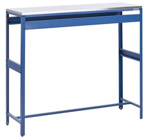 Kültéri bárasztal MAENZA 120 cm 40 cm Fém Kék