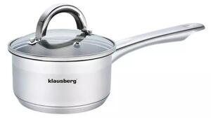 Klausberg Premium szószosedény 0.5L, Ø12 cm- rozsdamentes acél, edzett üveg fedő (KB-7131)