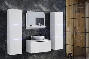 Venezia Like II. fürdőszobabútor szett + mosdókagyló + szifon (matt fehér)