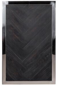 Fekete-ezüst tölgy oldalasztal Richmond Blackbone 55 x 35 cm