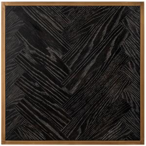 Fekete sárgaréz tölgy oldalasztal Richmond Blackbone 50 x 50 cm