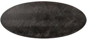 Fekete sárgaréz tölgy étkezőasztal Richmond Blackbone 260 x 120 cm