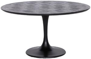 Fekete tölgyfa étkezőasztal Richmond Blax 140 cm