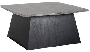 Fekete márvány dohányzóasztal Richmond Gésa 90 x 90 cm
